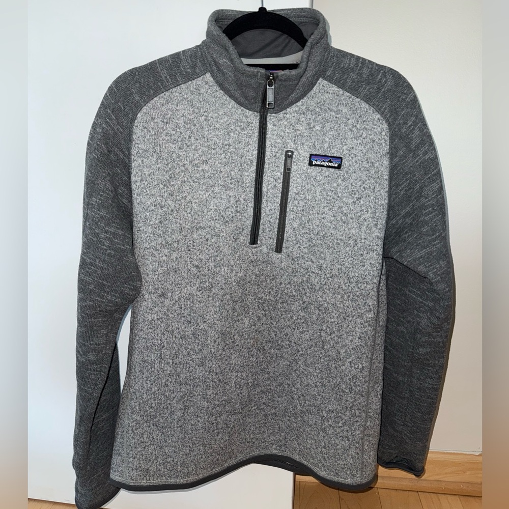 Patagonia Better Sweater 1/4-Zip Fleece (Gray) - Men’s Small